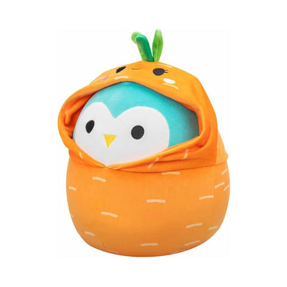 Squishmallows Easter Squad 5 Inch Plush | Winston the Owl in Carrot Hoodie