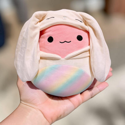 Squishmallows Easter Squad 8 Inch Plush | Archie The Pink Axolotl In Bunny Outfit