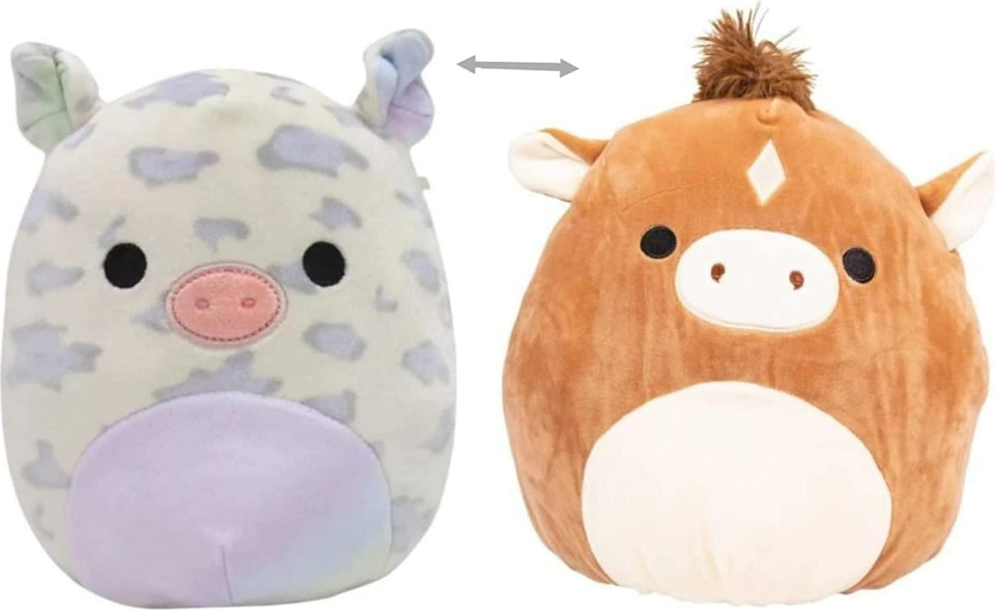 Squishmallow 12 Inch Flip-A-Mallow Plush | Nia Pig / Philip Horse