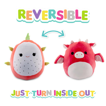 Squishmallows Flip-A-Mallow 12 Inch Plush | Delita Dragonfruit & Baiden Dragon