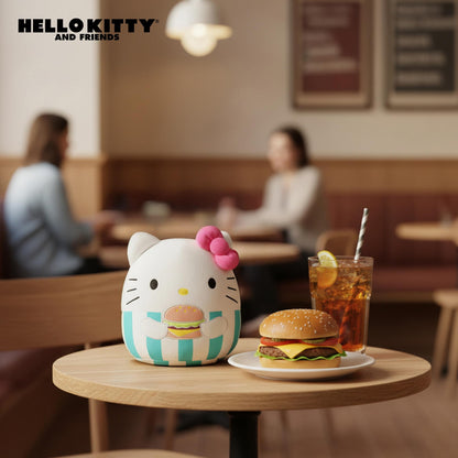 Squishmallows X Sanrio Food 5 Inch Plush | Hello Kitty With Cheeseburger
