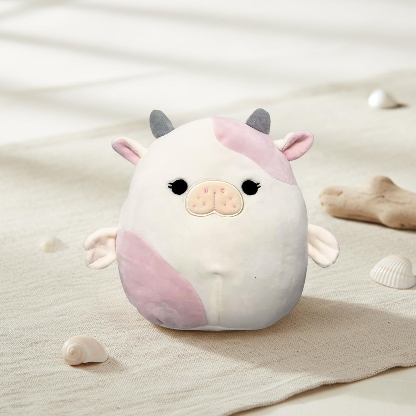 Squishmallows Sea Life 8 Inch Plush | Malia White With Pink Sea Cow