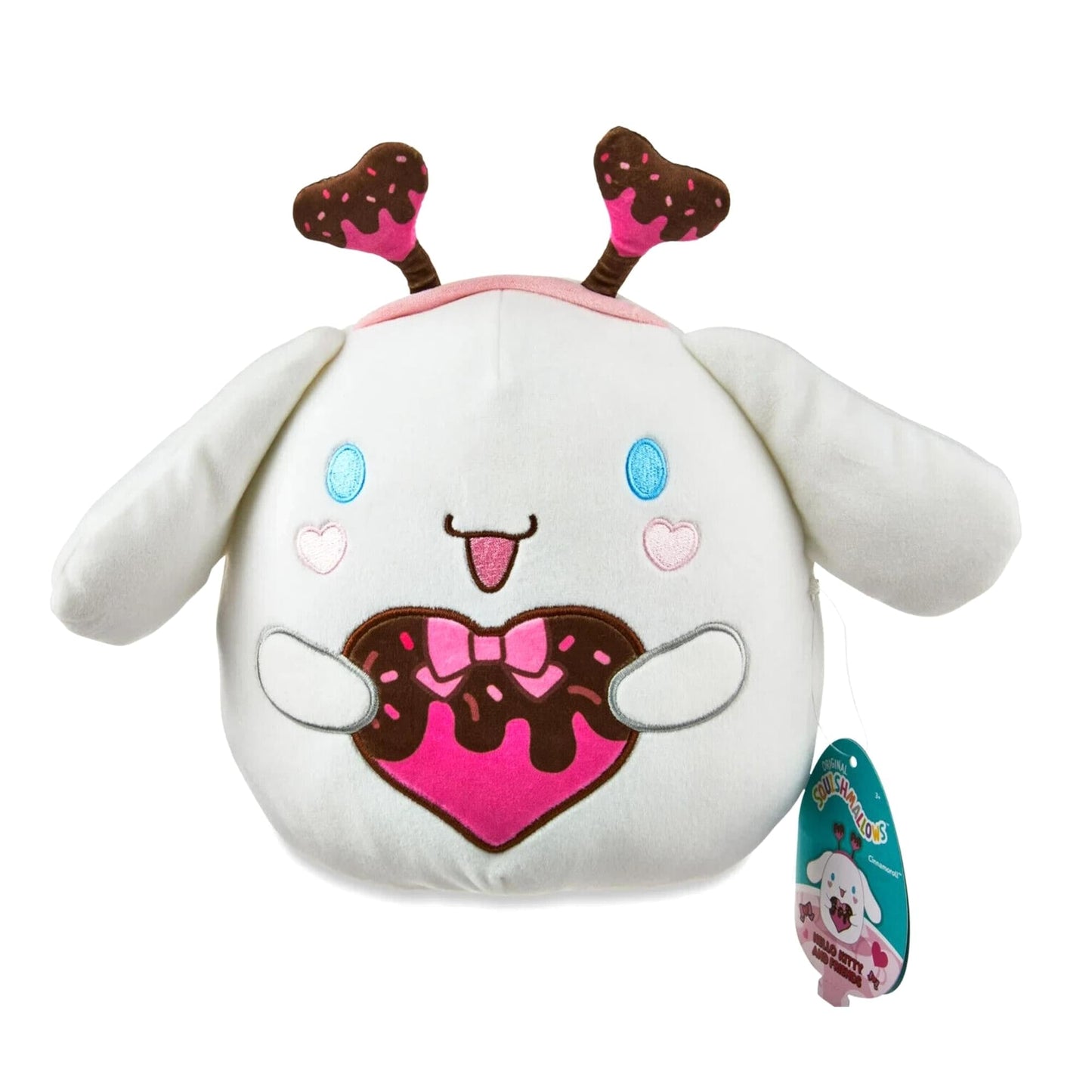 Squishmallows 8 Inch Sanrio Valentines Day Plush | Cinnamoroll