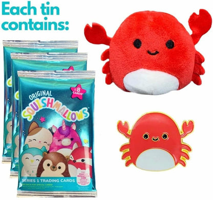 Squishmallow Trading Card Collector Tin Series 1 | Carlos The Crab