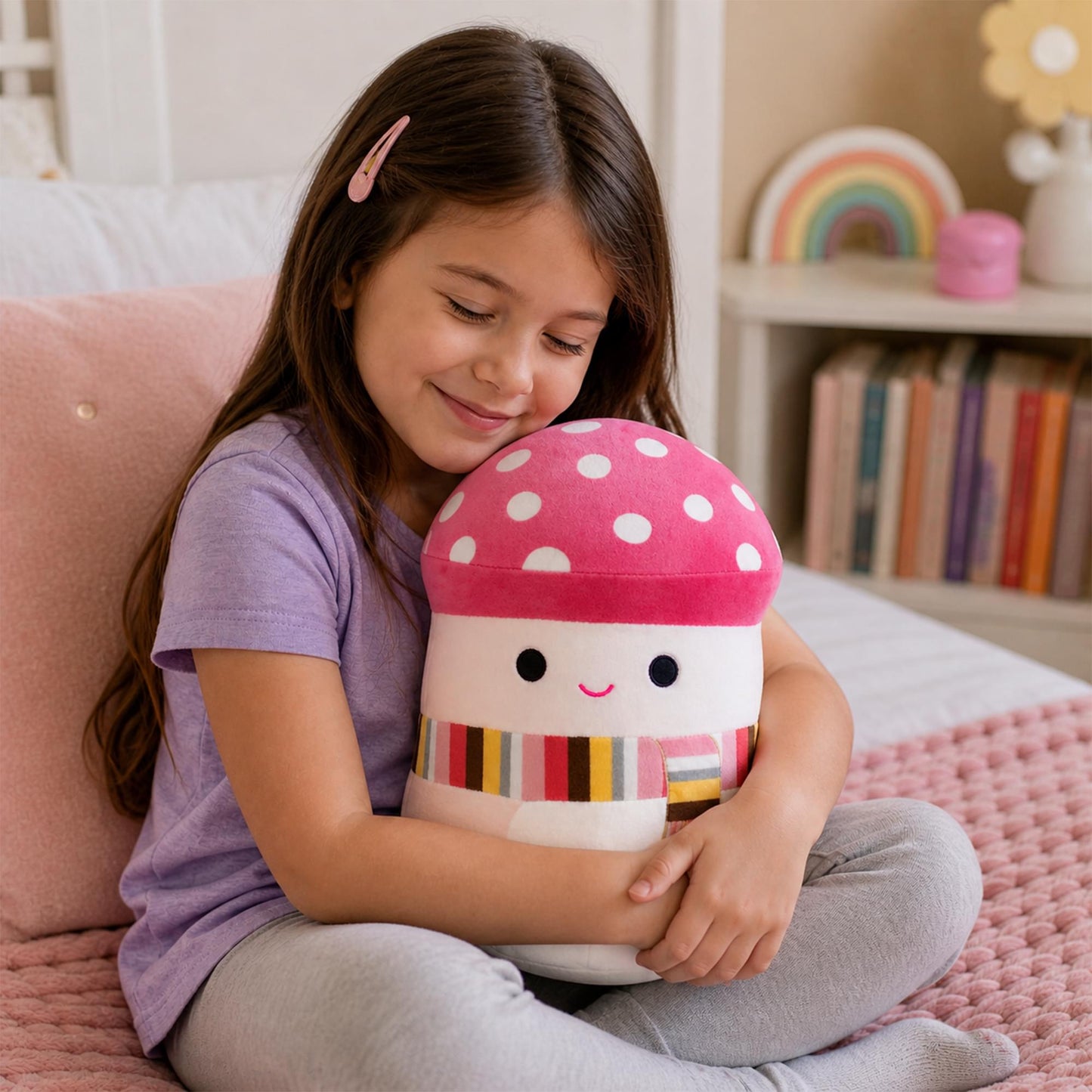 Squishmallow 10-Inch Malcom The Mushroom Plush