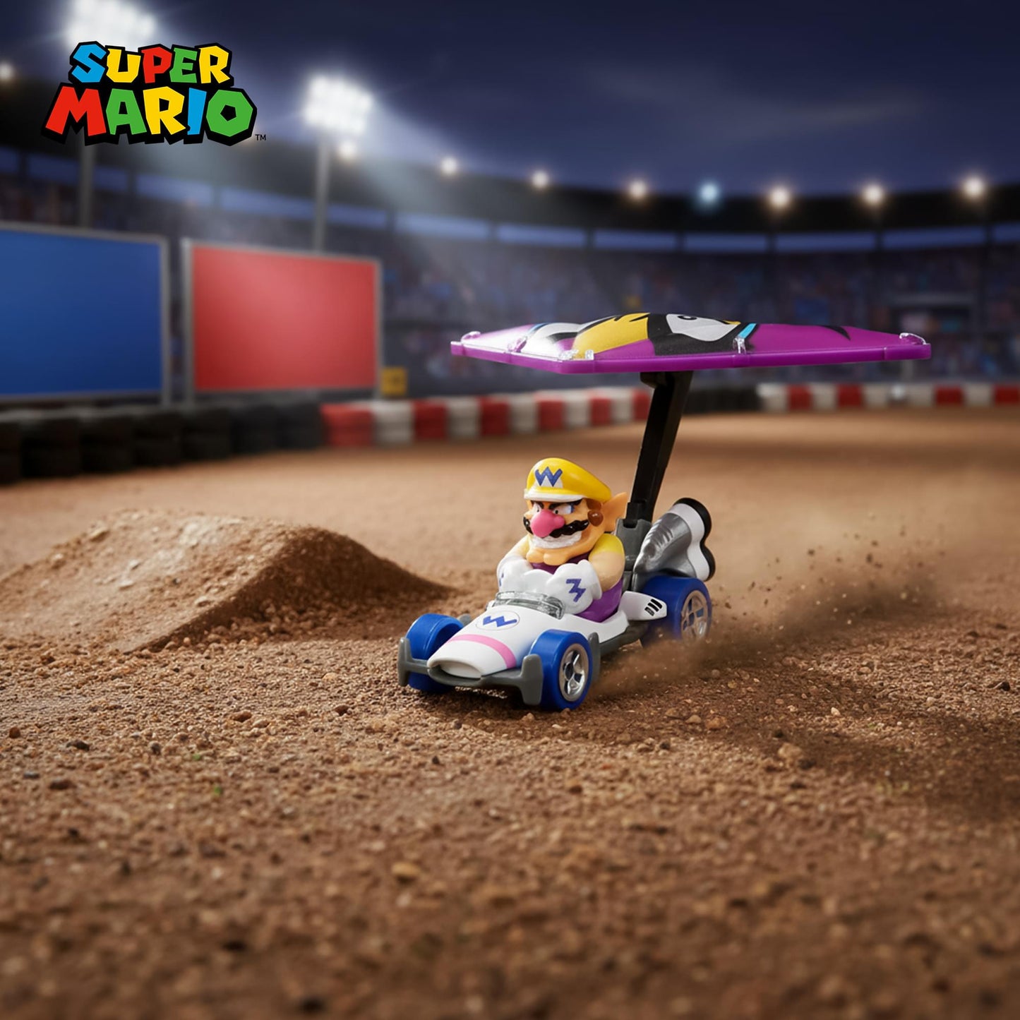 Hot Wheels 1:64 Scale Mario Kart | Wario B-Dasher + Wario Wing
