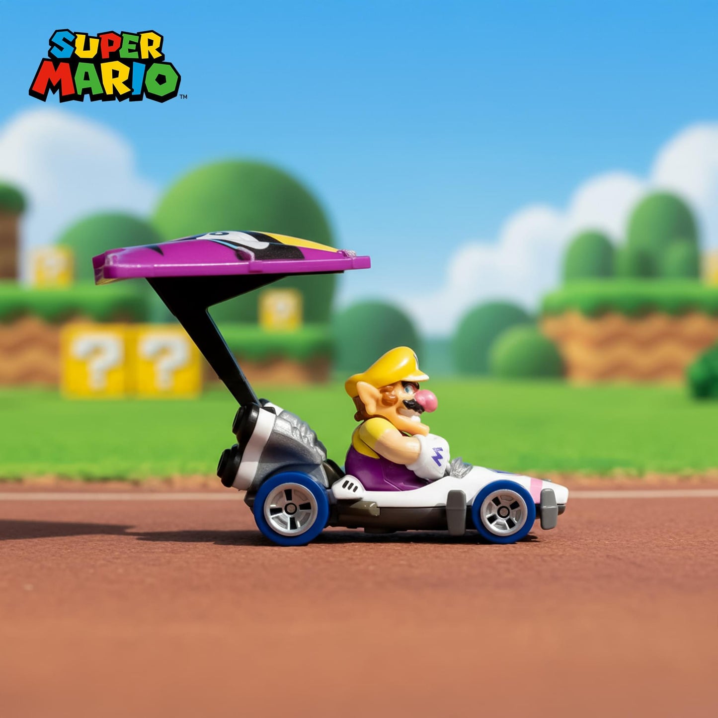 Hot Wheels 1:64 Scale Mario Kart | Wario B-Dasher + Wario Wing