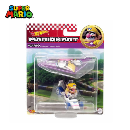 Hot Wheels 1:64 Scale Mario Kart | Wario B-Dasher + Wario Wing