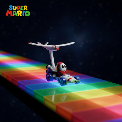 Hot Wheels 1:64 Scale Mario Kart | Shy Guy B-Dasher + Plane Glider