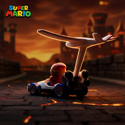 Hot Wheels 1:64 Scale Mario Kart | Shy Guy B-Dasher + Plane Glider