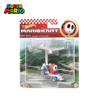 Hot Wheels 1:64 Scale Mario Kart | Shy Guy B-Dasher + Plane Glider
