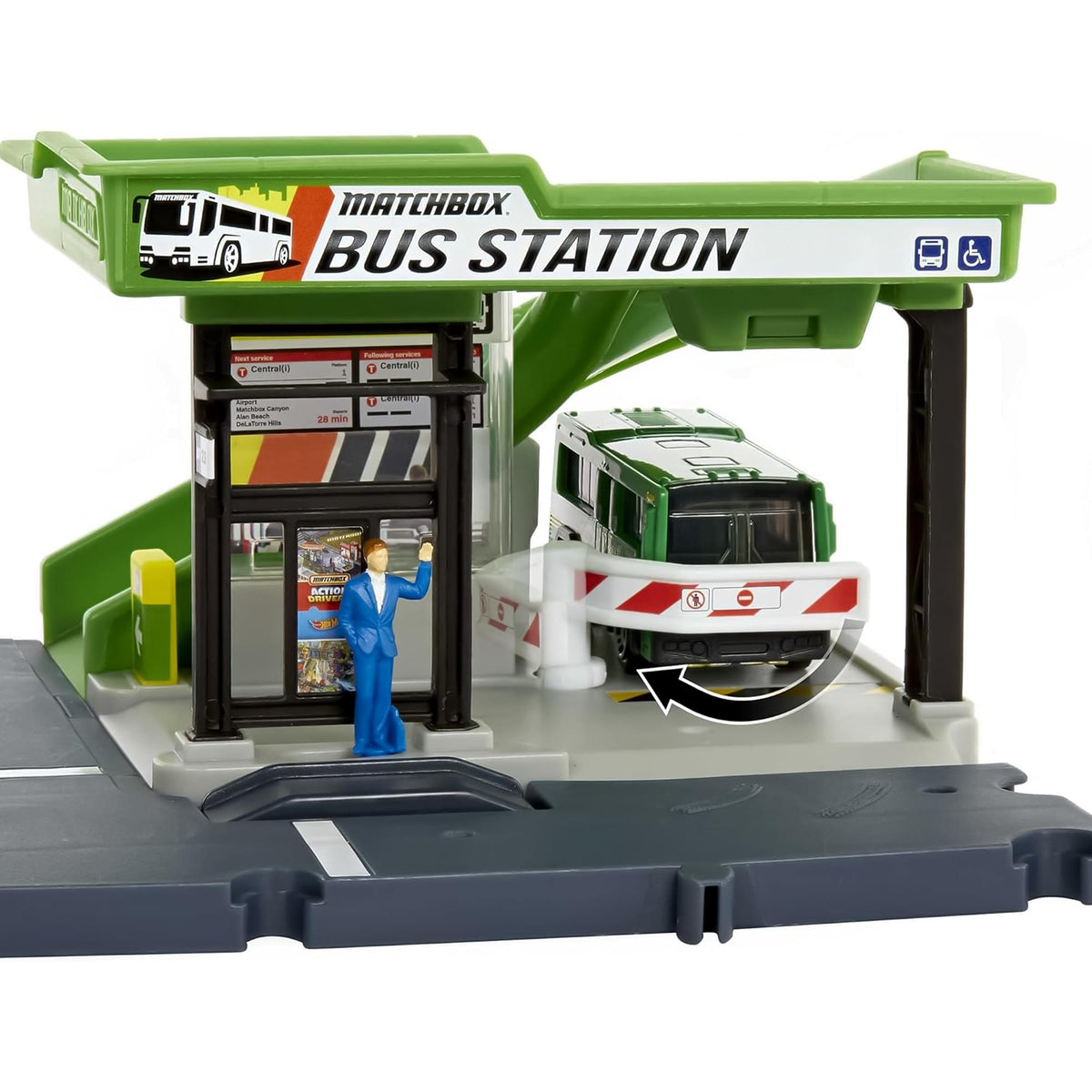 Matchbox Action Drivers Bus Station Playset