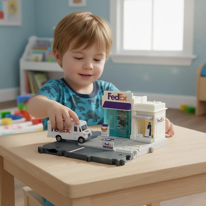 Matchbox Action Drivers Fedex Package Center Playset