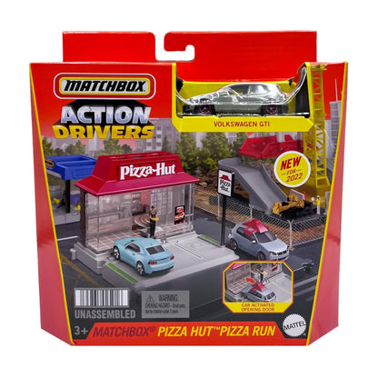 Matchbox Action Drivers Pizza Hut Pizza Run Playset