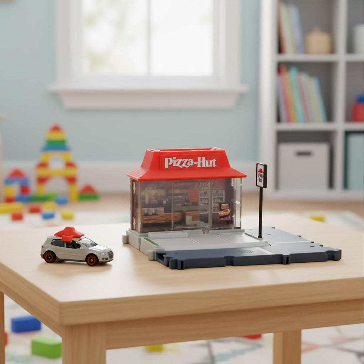 Matchbox Action Drivers Pizza Hut Pizza Run Playset