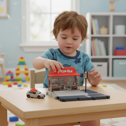 Matchbox Action Drivers Pizza Hut Pizza Run Playset