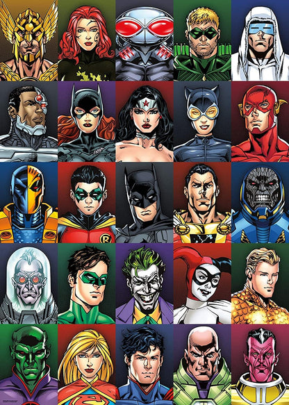 DC Comics Faces 1000 Piece Jigsaw Puzzle