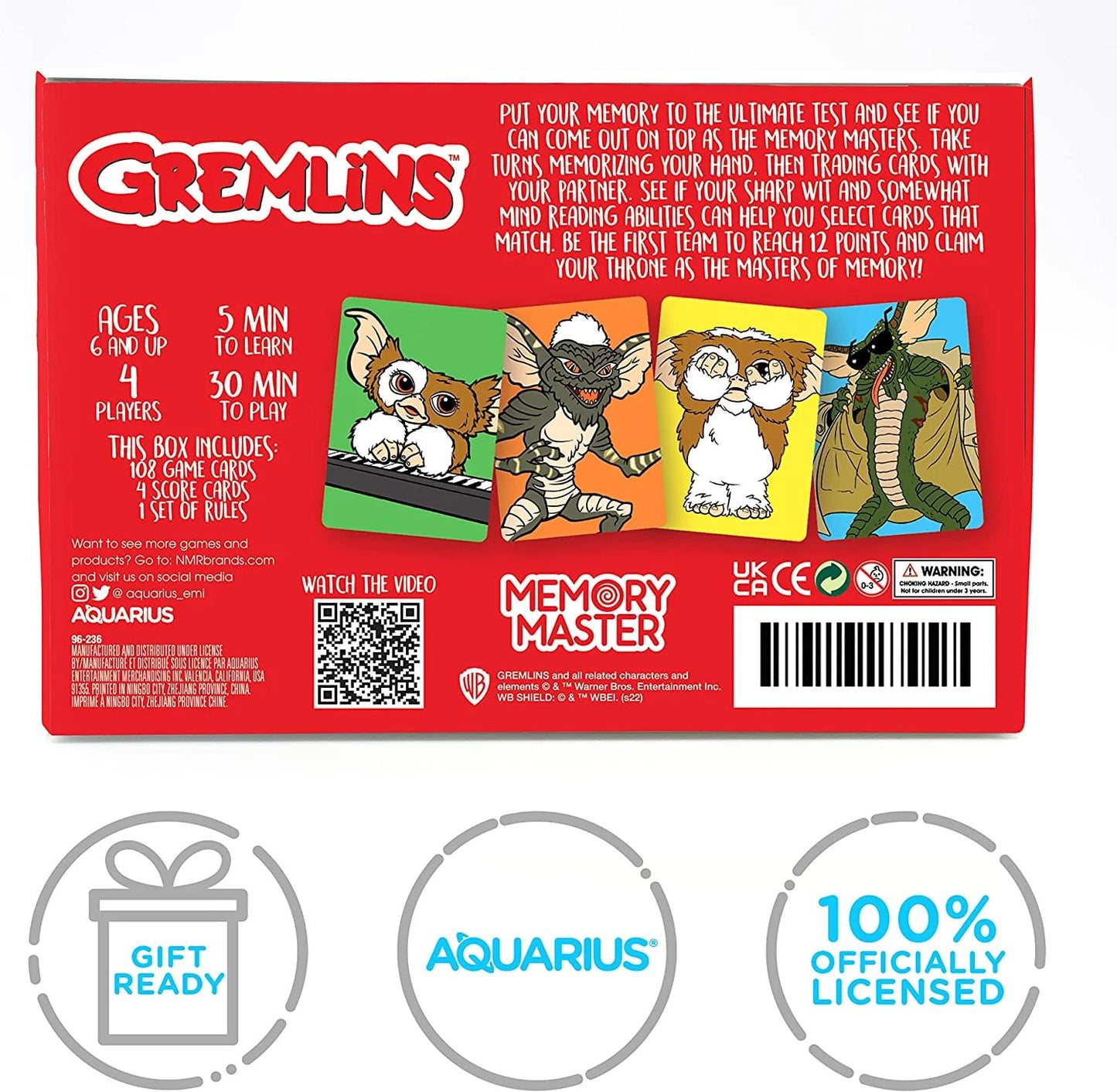 Gremlins Memory Master Card Game