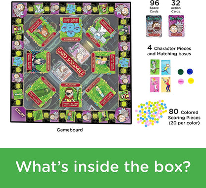 Rick and Morty Card Scramble Board Game