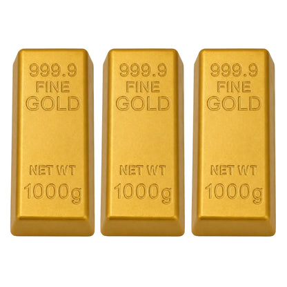Gold Bar 5-Inch Squishy Stress Relievers | Set Of 3