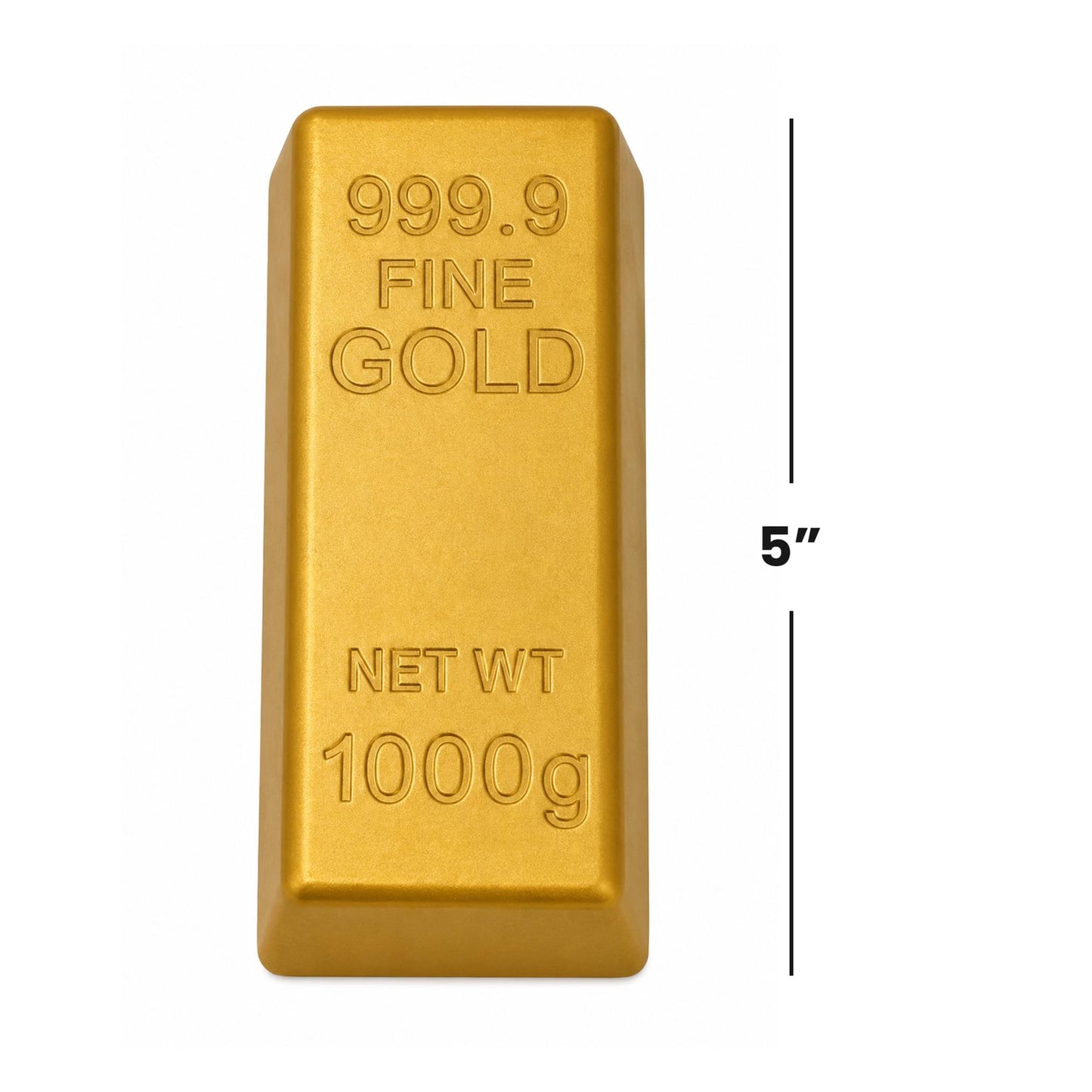 Gold Bar 5-Inch Squishy Stress Relievers | Set Of 3