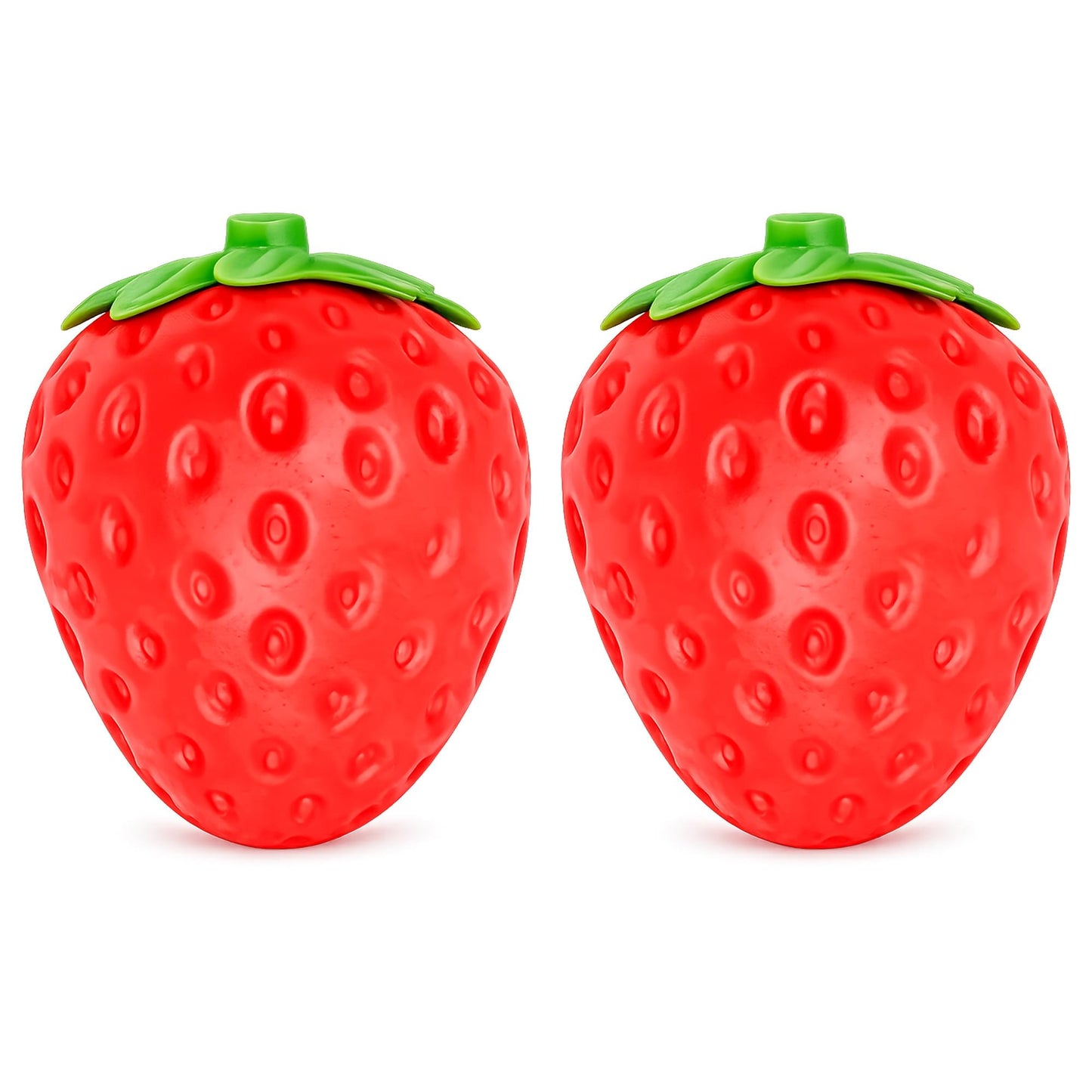 Giant Squishy Strawberry 5.5-Inch Stress Reliever | Set of 2