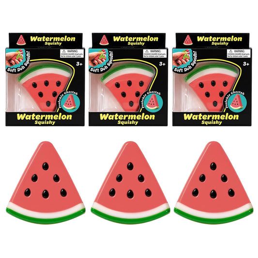 Watermelon Slice 3-Inch Squishy Stress Relievers | Set Of 3