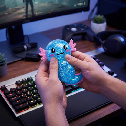 Glitter Axolotl 4-Inch Squishy Stress Relievers | Set Of 4