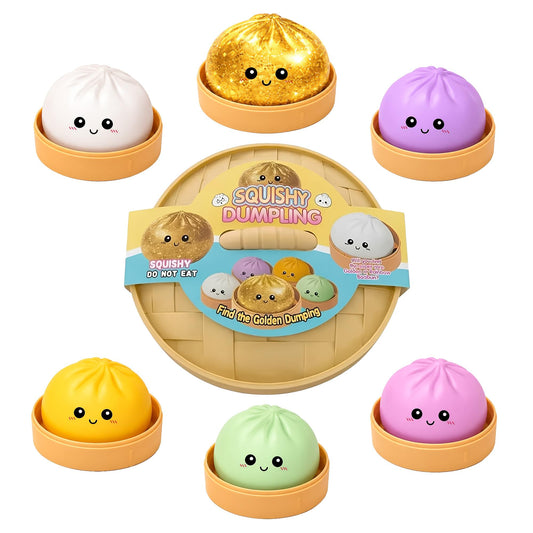 Jumbo Steamer Dumpling 6-Inch Mystery Pack Squishy | 1 Random