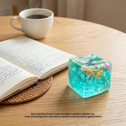 Squishy Ocean Cubes 2-Inch Stress Reliever | 1 Random