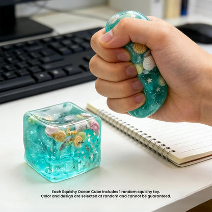 Squishy Ocean Cubes 2-Inch Stress Reliever | 1 Random