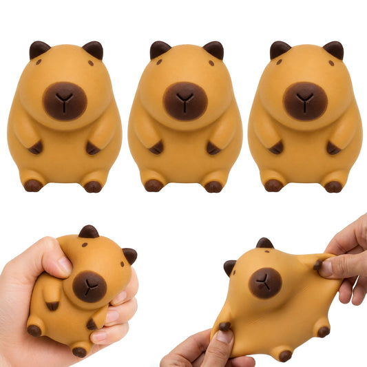 Capybara 3-Inch Squishy Stress Relievers | Set Of 3