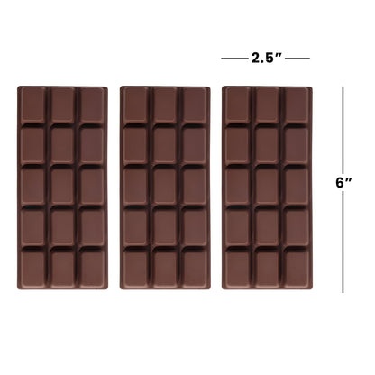 Chocolate Bar 6-Inch Squishy Stress Relievers | Set Of 3