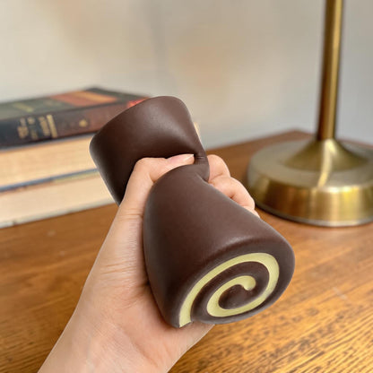 Chocolate Roll 5-Inch Squishy Stress Relievers | Set Of 3