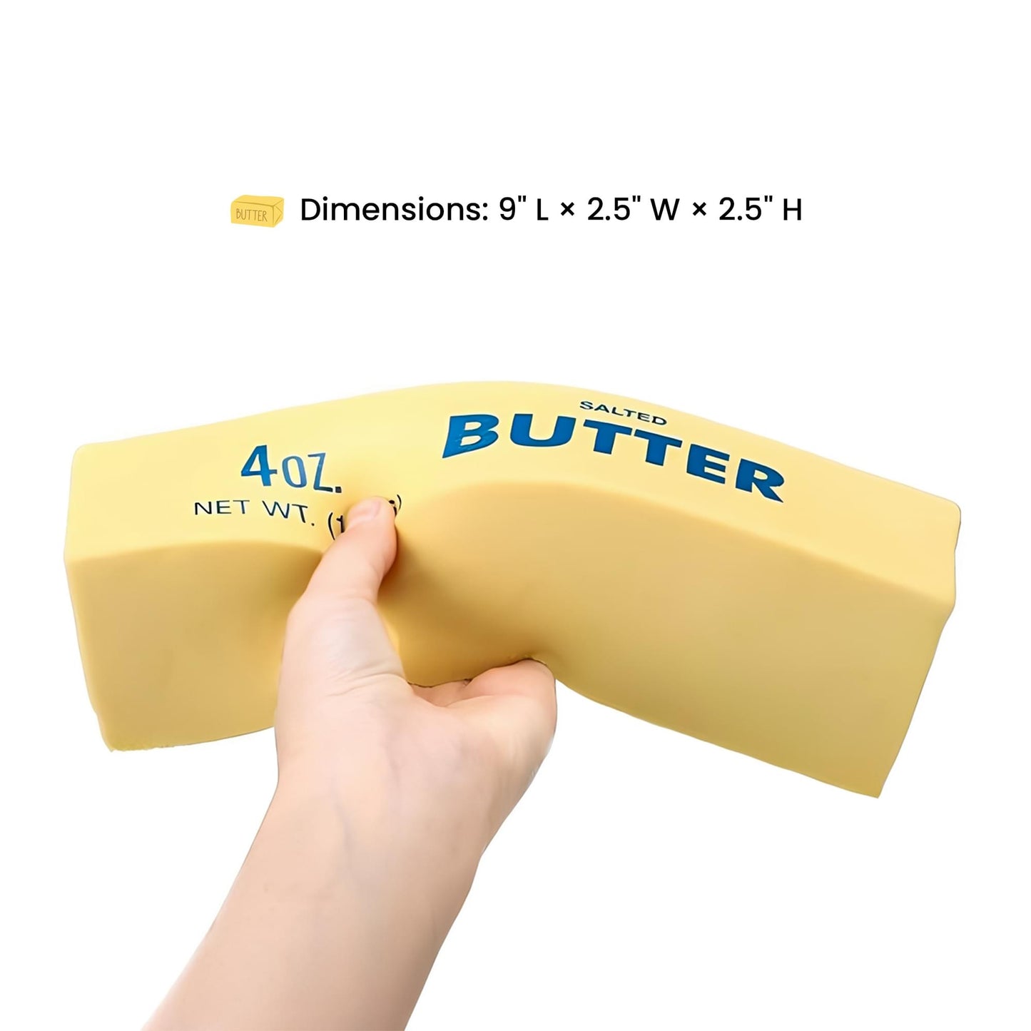 Butter Squishy Jumbo 9-Inch Stress Reliever | Set Of 2
