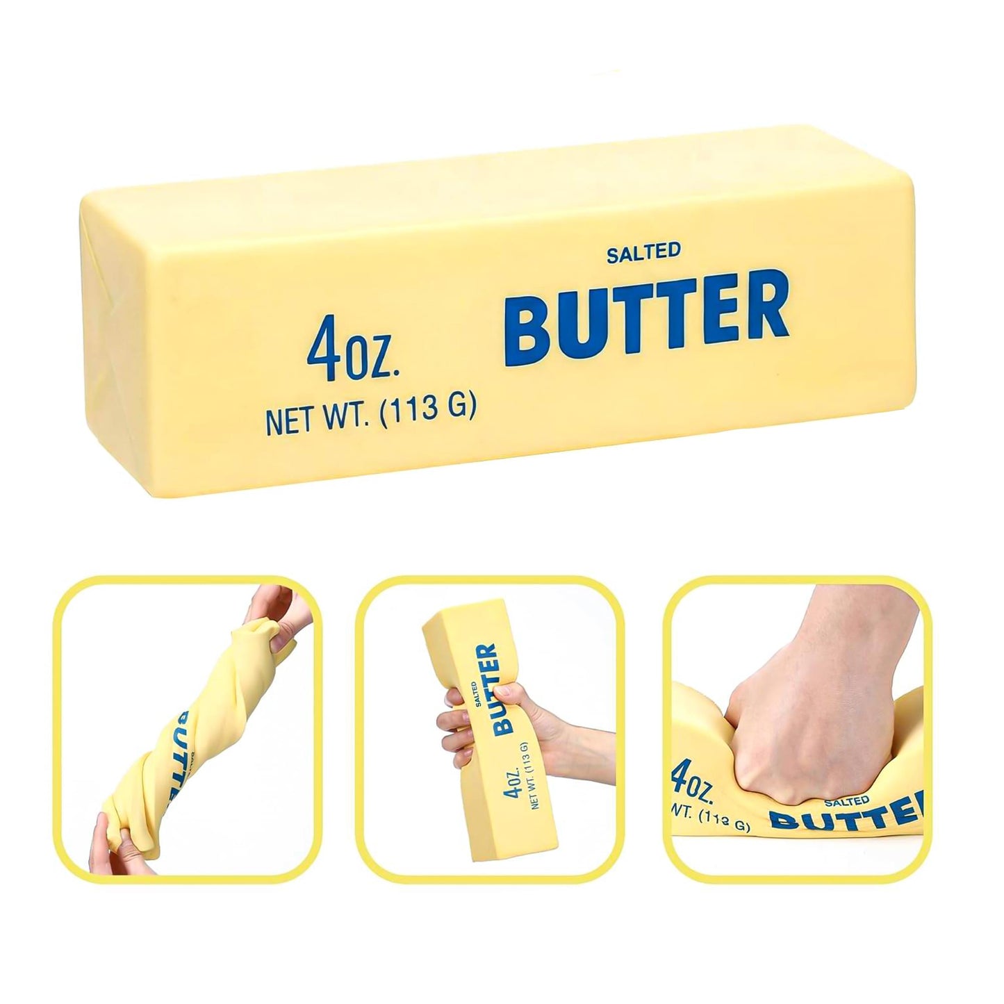 Butter Squishy Jumbo 9-Inch Stress Reliever | 1 Piece