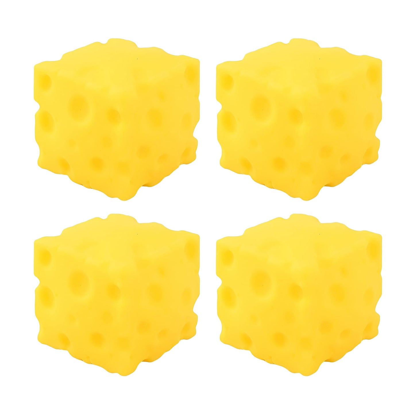 Cheese Squishy 2-Inch Stress Reliever | Set Of 4