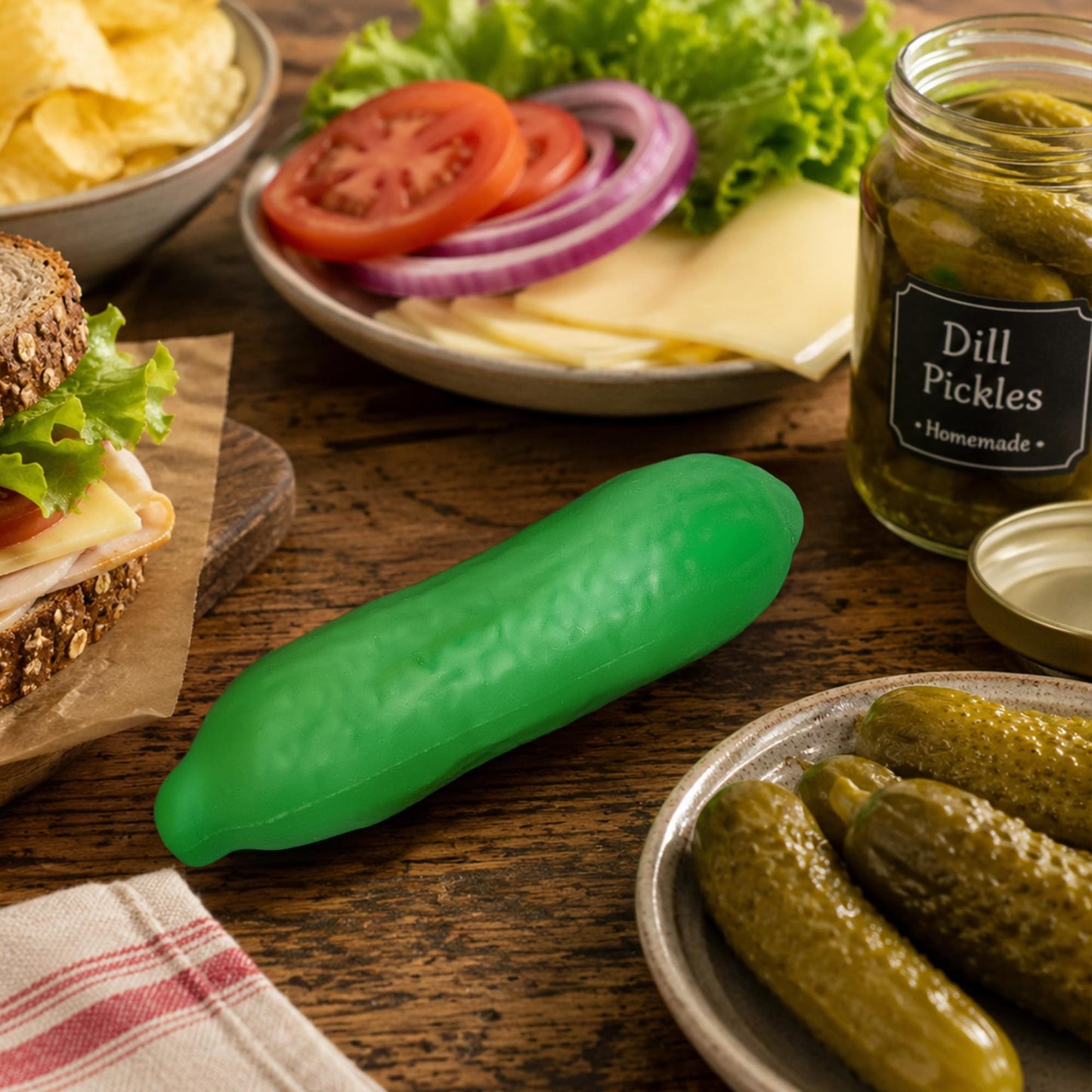 Pickle  Squishy 11-Inch Stress Reliever | Set Of 4