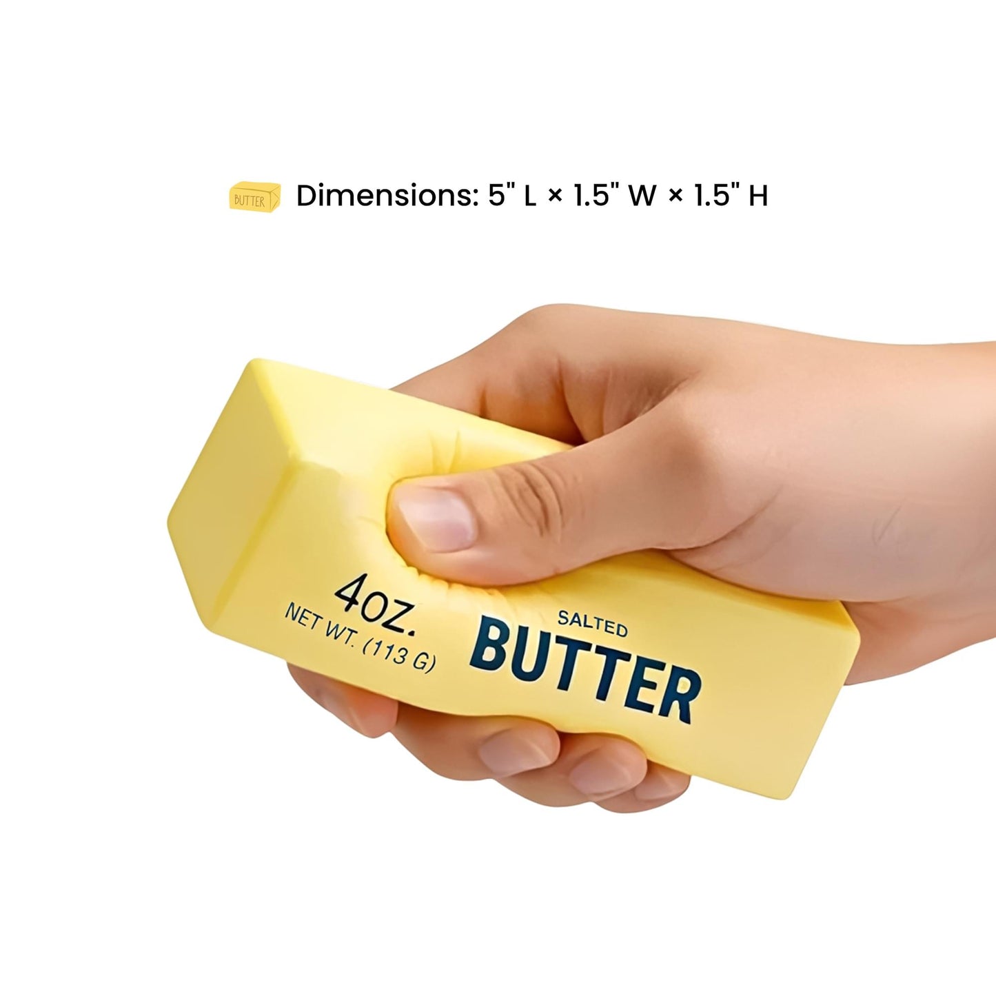 Butter Squishy 5-Inch Stress Reliever | Set Of 2