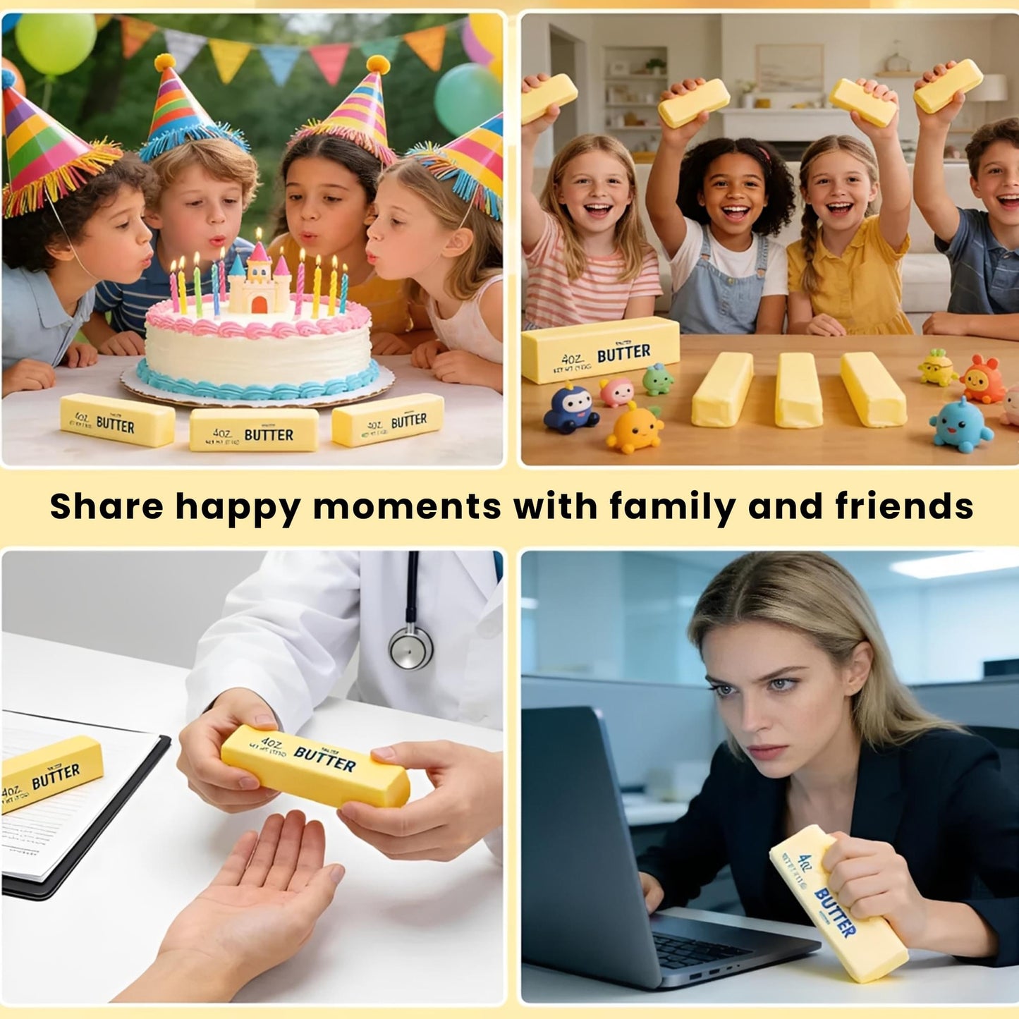 Butter Squishy 5-Inch Stress Reliever | 1 Piece