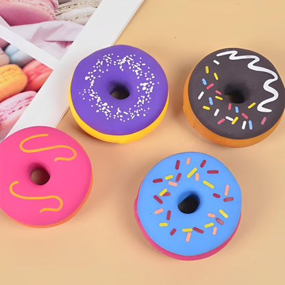 Frosted Donut 3-Inch Squishy Stress Relievers | Set Of 4
