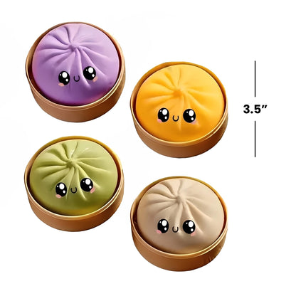 Rainbow Dumplings 3.5-Inch Mystery Pack Squishy  | Random Set Of 4