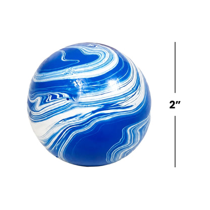 Marble Swirl Orb 2-Inch Squishy Stress Reliever | Blue