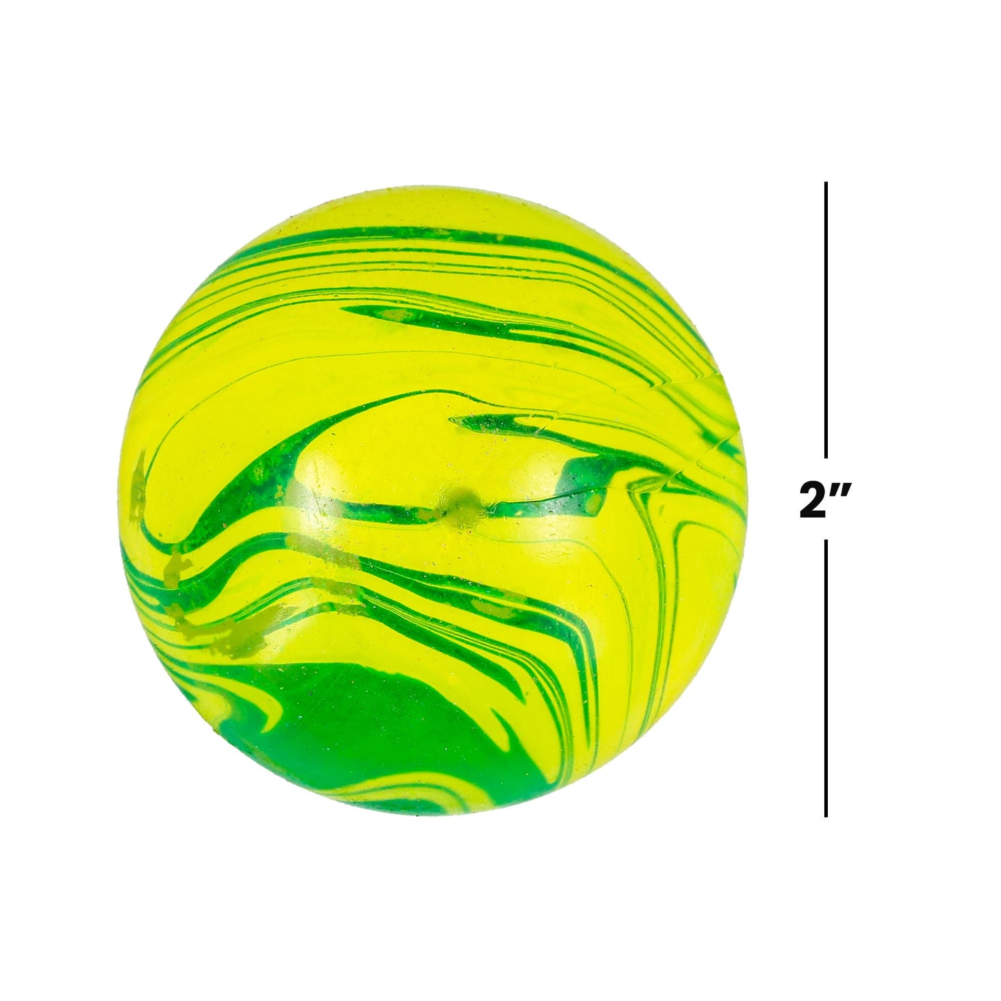 Marble Swirl Orb 2-Inch Squishy Stress Reliever | Green