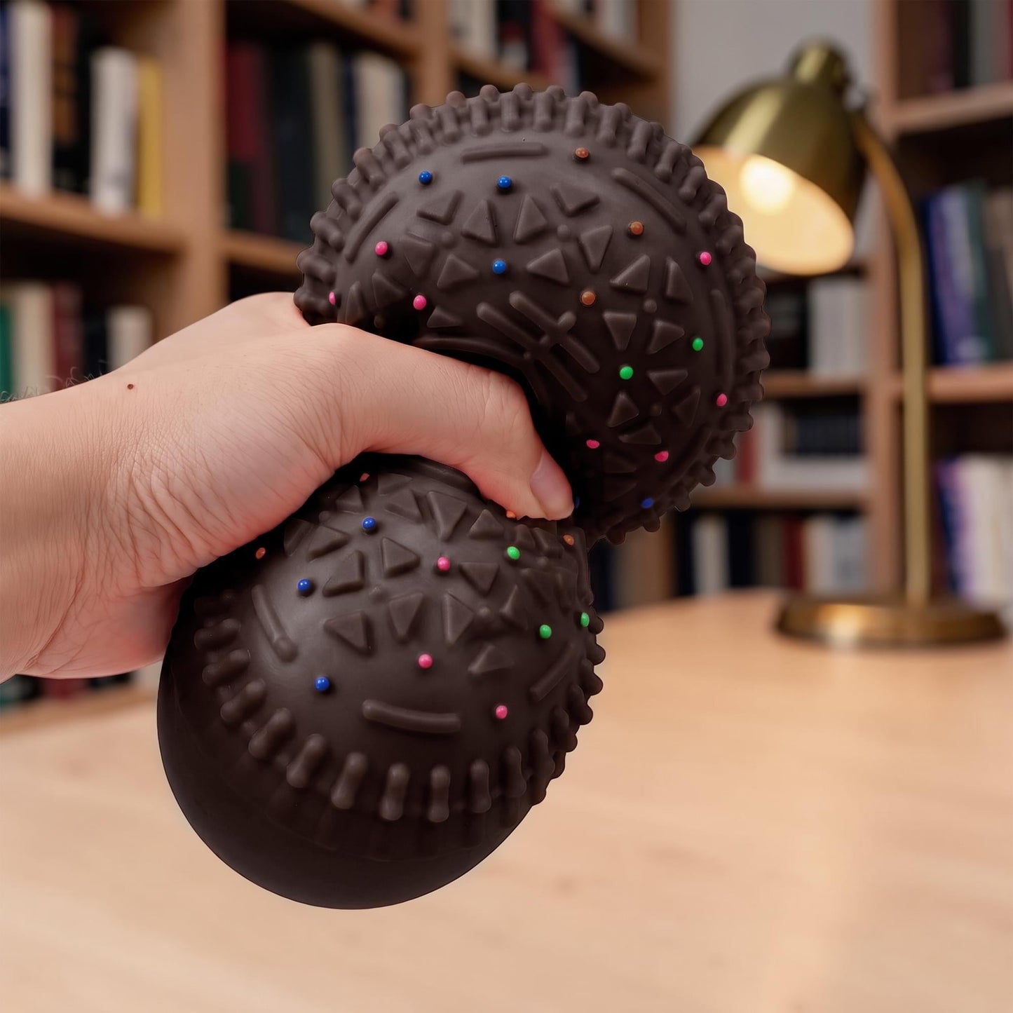 Jumbo Cookie 5-Inch Squishy Stress Reliever | Brown