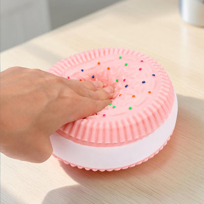 Jumbo Cookie 5-Inch Squishy Stress Reliever | Pink