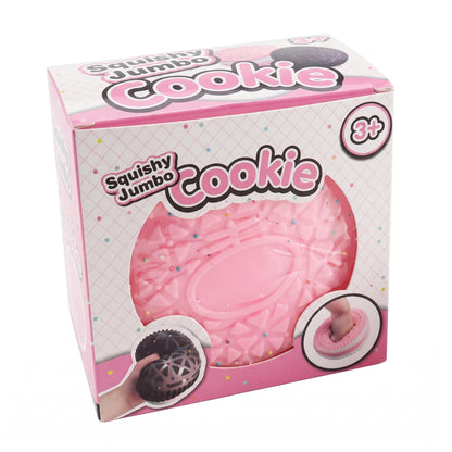 Jumbo Cookie 5-Inch Squishy Stress Reliever | Pink