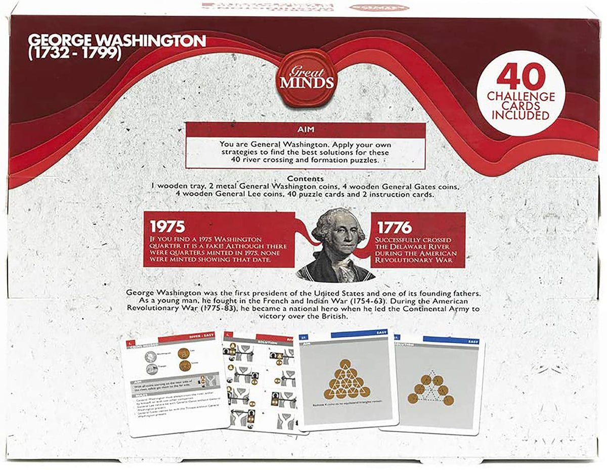 George Washington’s Coin Challenges 3D Brain Teaser Puzzle
