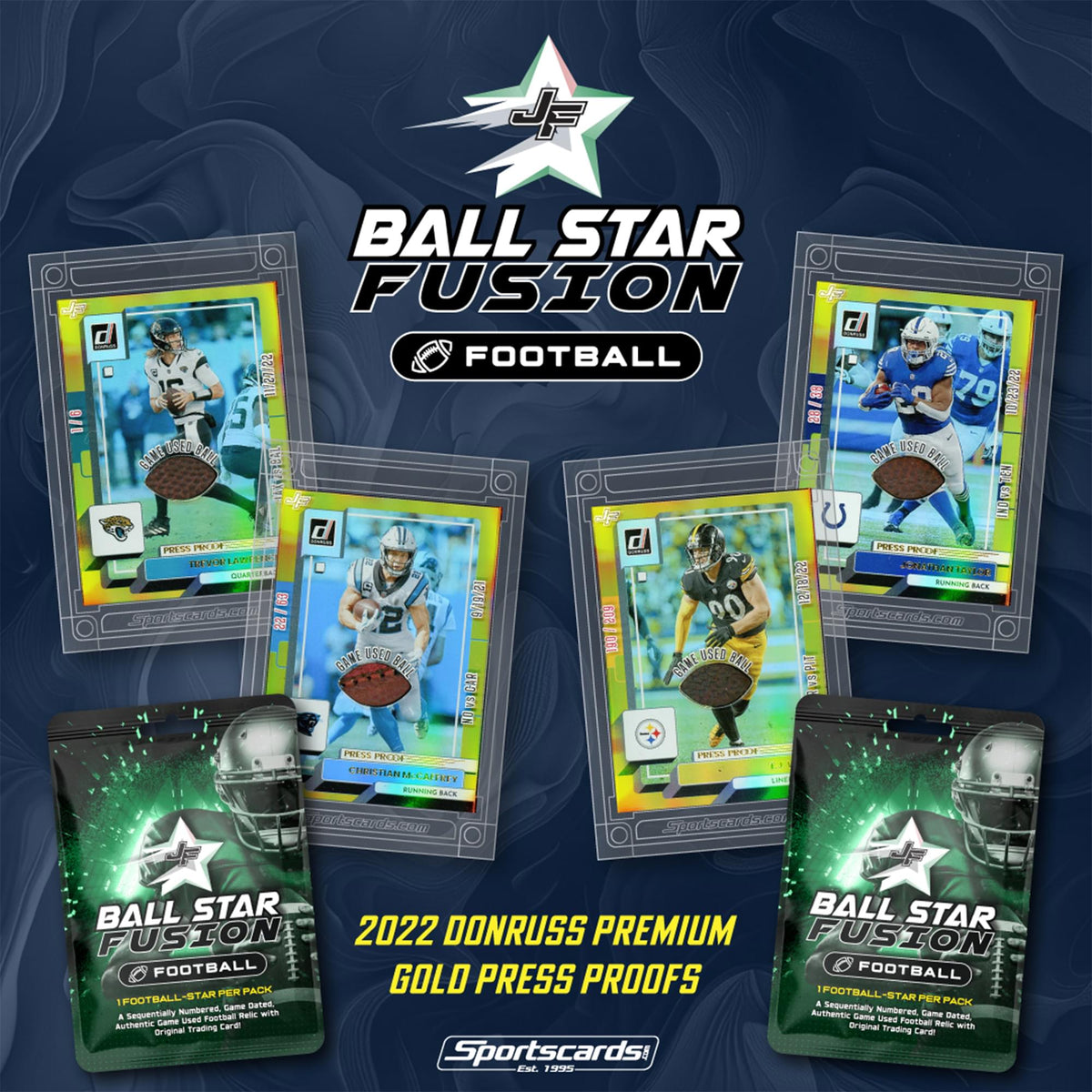 NFL 2025 Ball Star Fusion Football Trading Card Pack