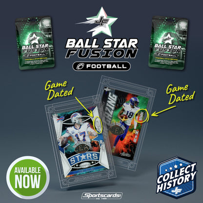 NFL 2025 Ball Star Fusion Football Trading Card Pack